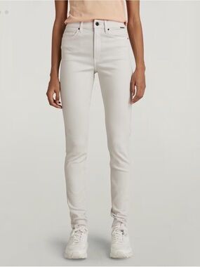 G-Star Off/Chalk White Super stretch  Shape Skinny High-Rise Jeans 28/30  NWT